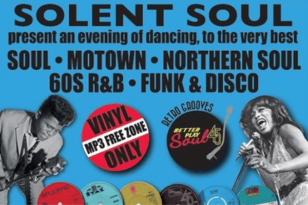 Solent Soul poster; Soul, motown, 60's R&B disco